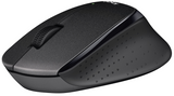 Logitech B330 Silent Plus brezžična miška, črna