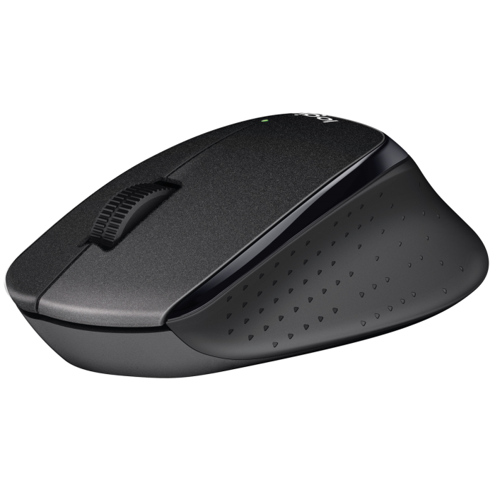 Logitech B330 Silent Plus brezžična miška, črna