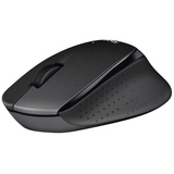 Logitech B330 Silent Plus brezžična miška, črna