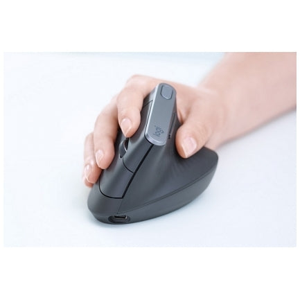 Logitech ergonomska miška cordless MX VERTICAL bluetooth, unifying, USB-C