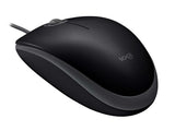 Logitech miška B110 Silent, črna