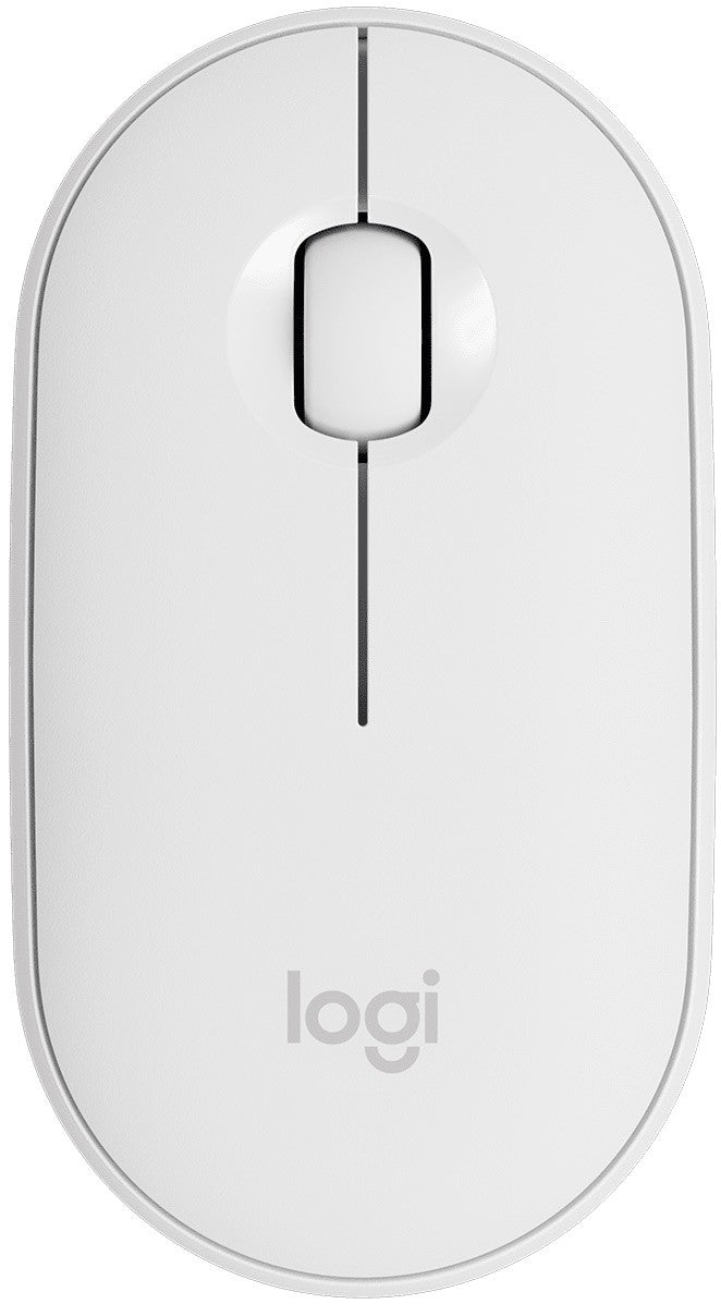 Logitech miška Pebble M350 Wireless, bela