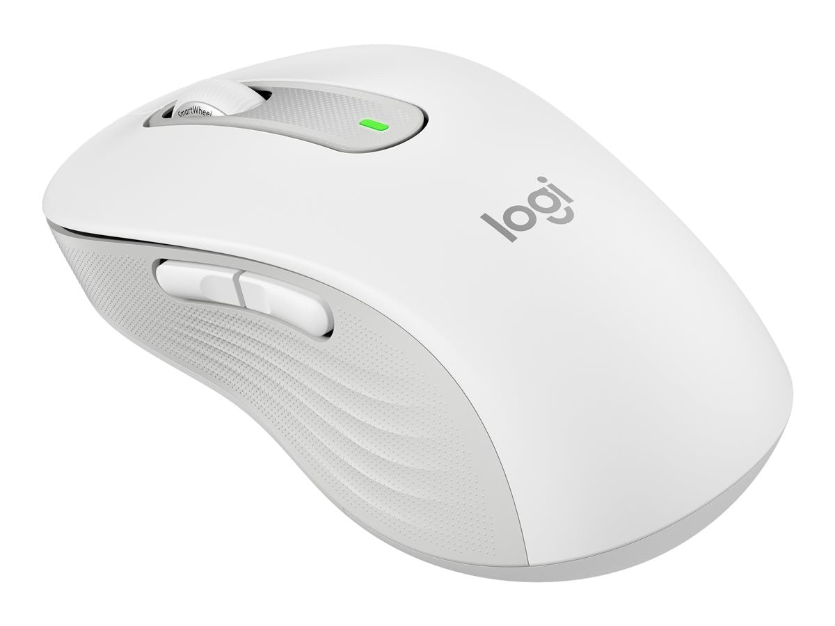 Logitech miška Signature M650, velikost L, Bluetooth, bela