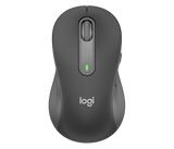 Logitech miška Signature M650, velikost L, Bluetooth, grafitna za levičarje