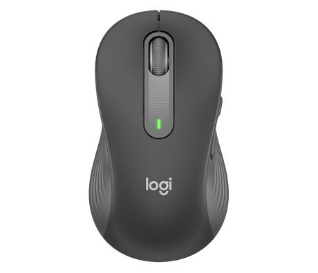 Logitech miška Signature M650, velikost L, Bluetooth, grafitna za levičarje