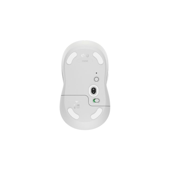 Logitech miška Signature M650, velikost M, Bluetooth, bela