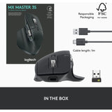 Logitech miška MX Master 3s Performance Wireless, grafitna
