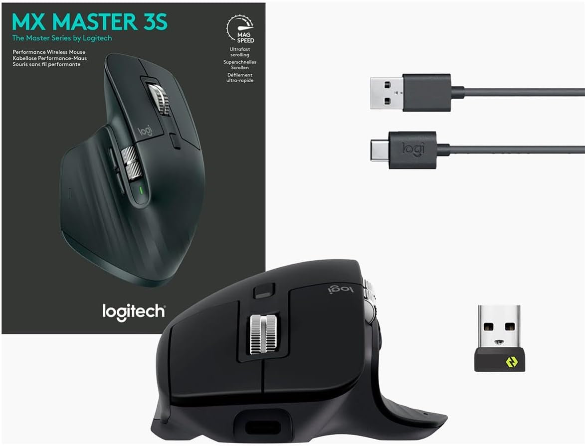Logitech brezžična miška MX Master 3S business graphite-OEM