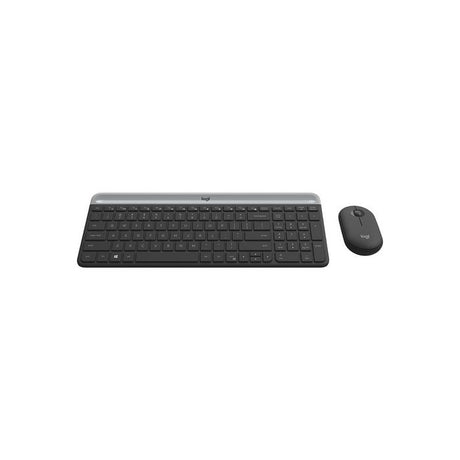 Logitech Slim Wireless Combo MK470, grafitna SLO