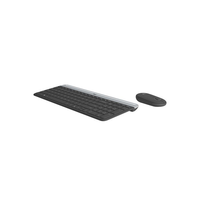 Logitech Slim Wireless Combo MK470, grafitna SLO