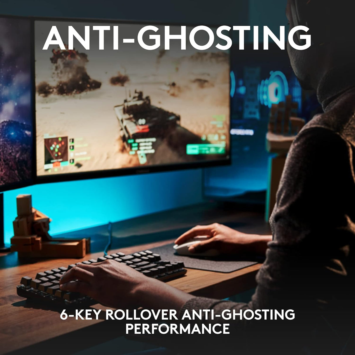 Logitech USB gaming tipkovnica G413 TKL SLO osvetljena črna gravura