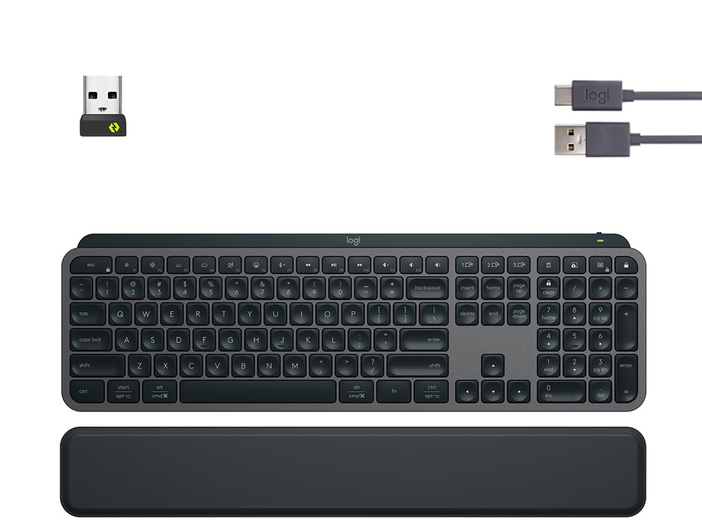 Tipkovnica Logitech brezžična desktop MX Keys S Plus SLO gravura