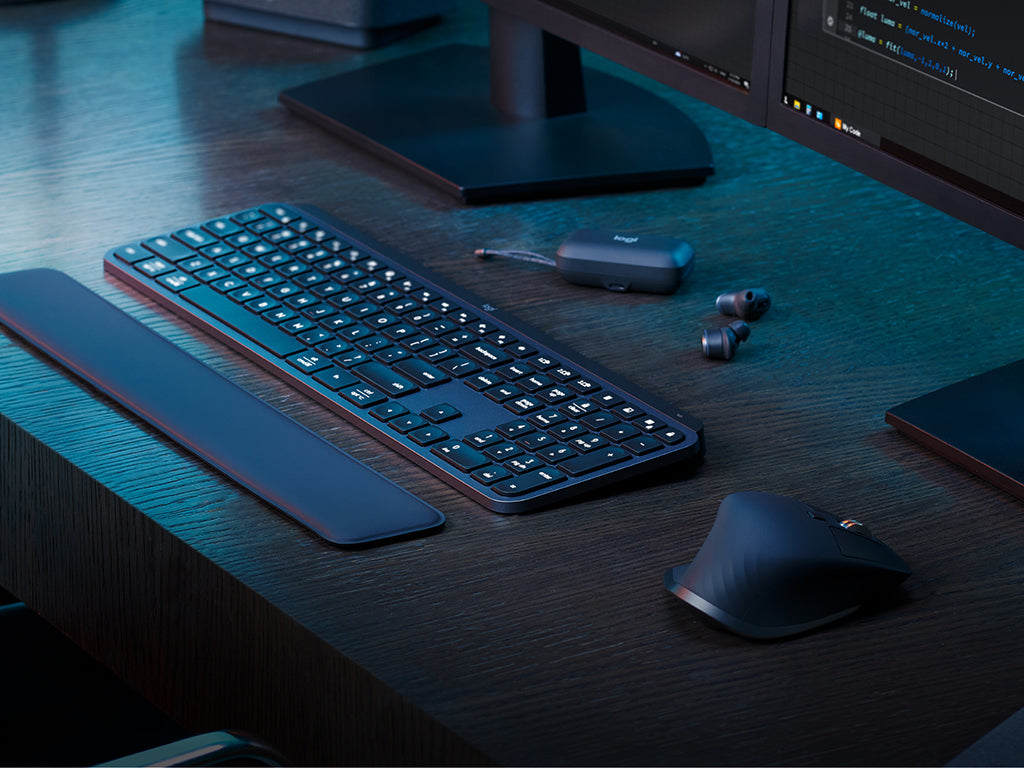 Tipkovnica Logitech brezžična desktop MX Keys S Plus SLO gravura