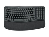 Logitech brezžična tipkovnica ergonomska Wave Keys črna SLO gravura