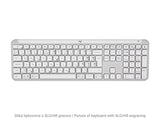 Logitech tipkovnica Signature Slim K950, bela, SLO gravura