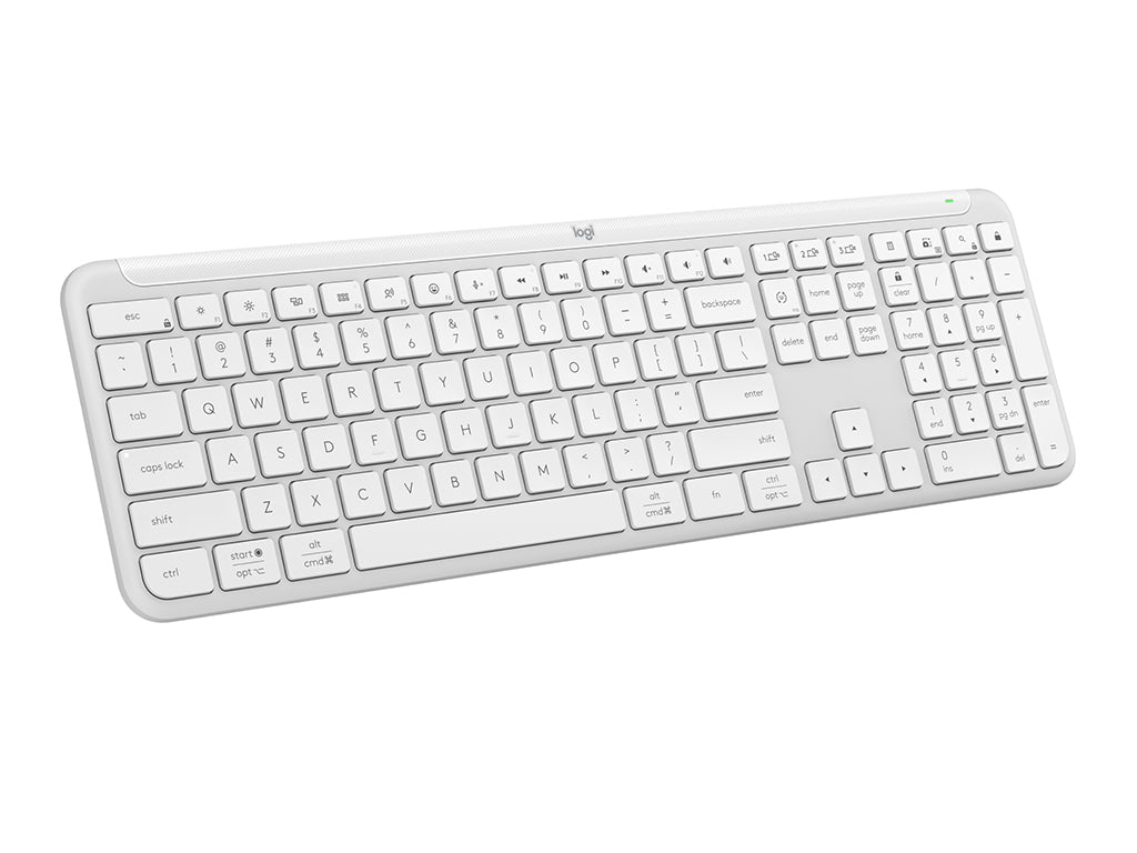 Logitech tipkovnica Signature Slim K950, bela, SLO gravura