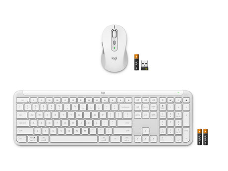 Logitech MK950 Slim brezžični komplet, Bolt-bela barva