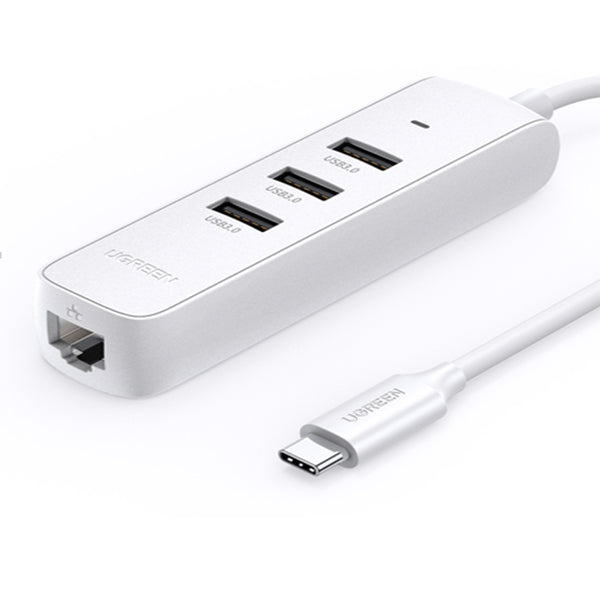 Ugreen  adapter USB-C 3.0 na Ethernet + 3 vrata USB HUB