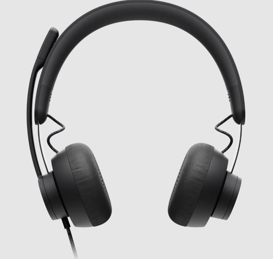 Logitech Zone žične slušalke, certificirane za Microsoft Teams, USB-C z adapterjem USB-A, grafitna barva