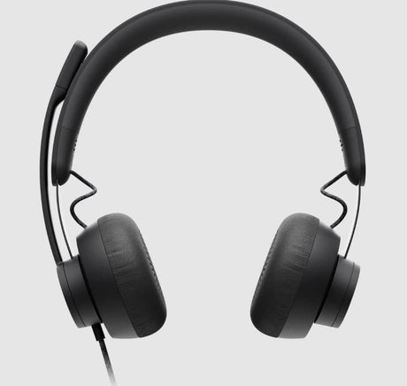 Logitech Zone žične slušalke, certificirane za Microsoft Teams, USB-C z adapterjem USB-A, grafitna barva