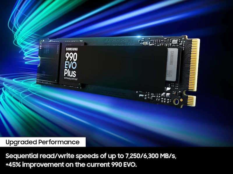 Samsung 1TB 990 EVO Plus M.2 80mm PCI-e 5.0 x2 NVMe, V-NAND
