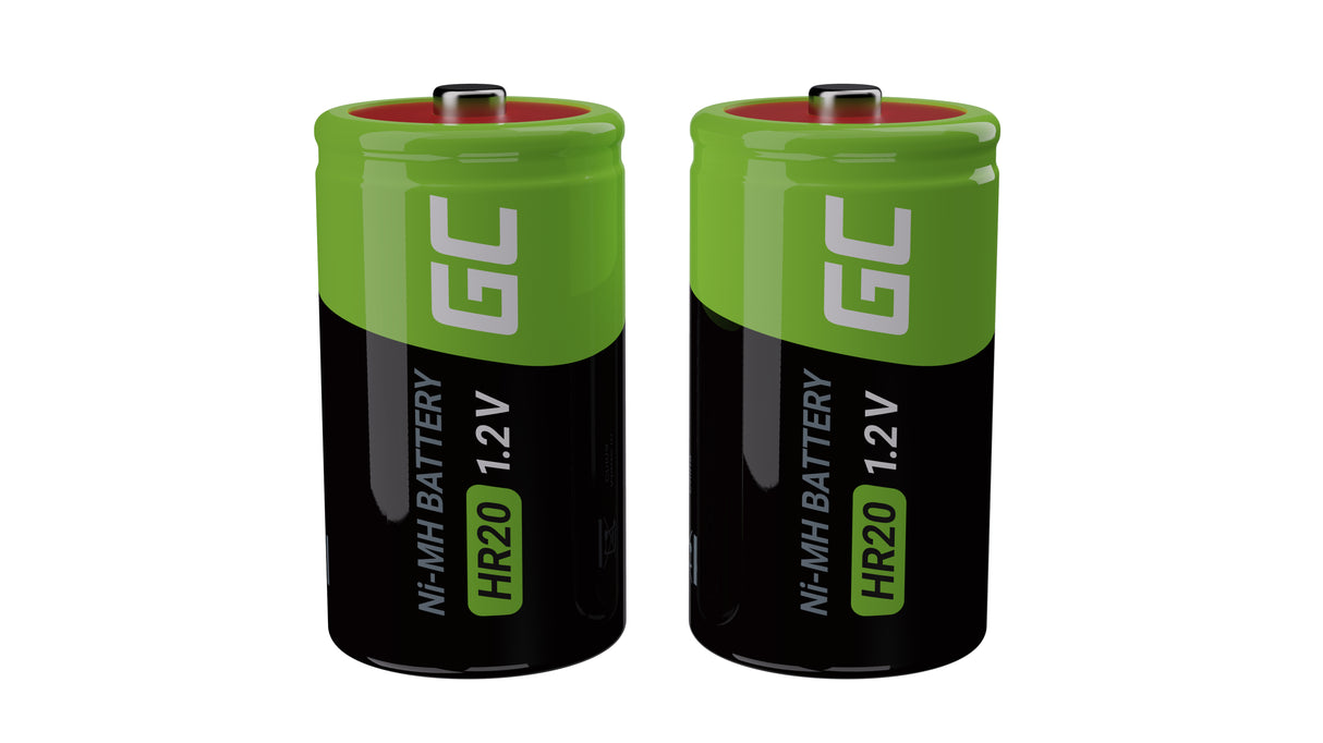 Green Cell Rechargeable baterije 4x D R20 HR20 Ni-MH 1.2V 8000mAh