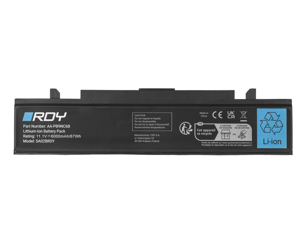 Baterija RDY AA-PB9NC6B AA-PB9NS6B za Samsung R519 R522 R525 R530 R540 R580 R620 R780 RV510 RV511 NP300E5A
