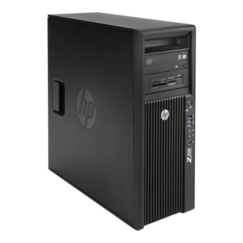 Obnovljena delovna postaja HP Z420, Xeon E5-1607 V2, 12GB, 128GB + 500GB, NVS 310, Windows 10 Pro
