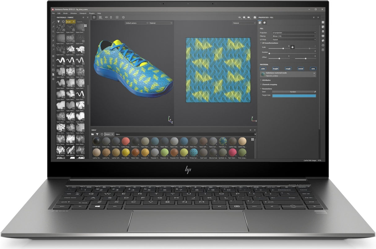 Obnovljen HP ZBook Studio G7, i9-10885H, 32GB RAM, 512GB SSD, Quadro T2000 4GB, Windows 11 Pro, Razred A