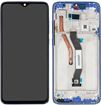 XIAOMI REDMI NOTE 8/NOTE 8 2021 TOUCH+LCD+FRAME BLUE ORIGINAL SERVICE PACK