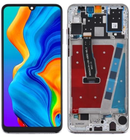 HUAWEI P30 LITE / NEW EDITION (BACK CAMERA 48MP VERSION) TOUCH+LCD+FRAME WHITE ORIGINAL