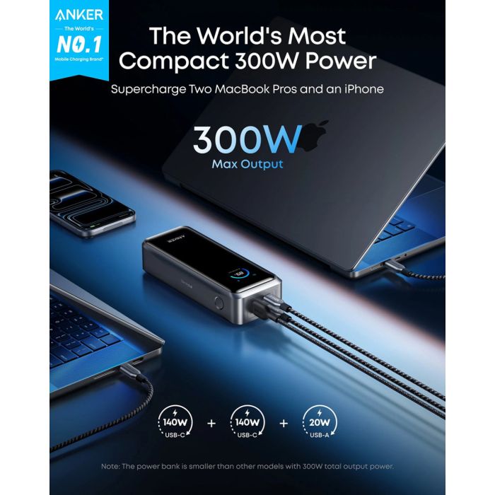 Anker Prime Powerbank 26.250 mAh, 300W