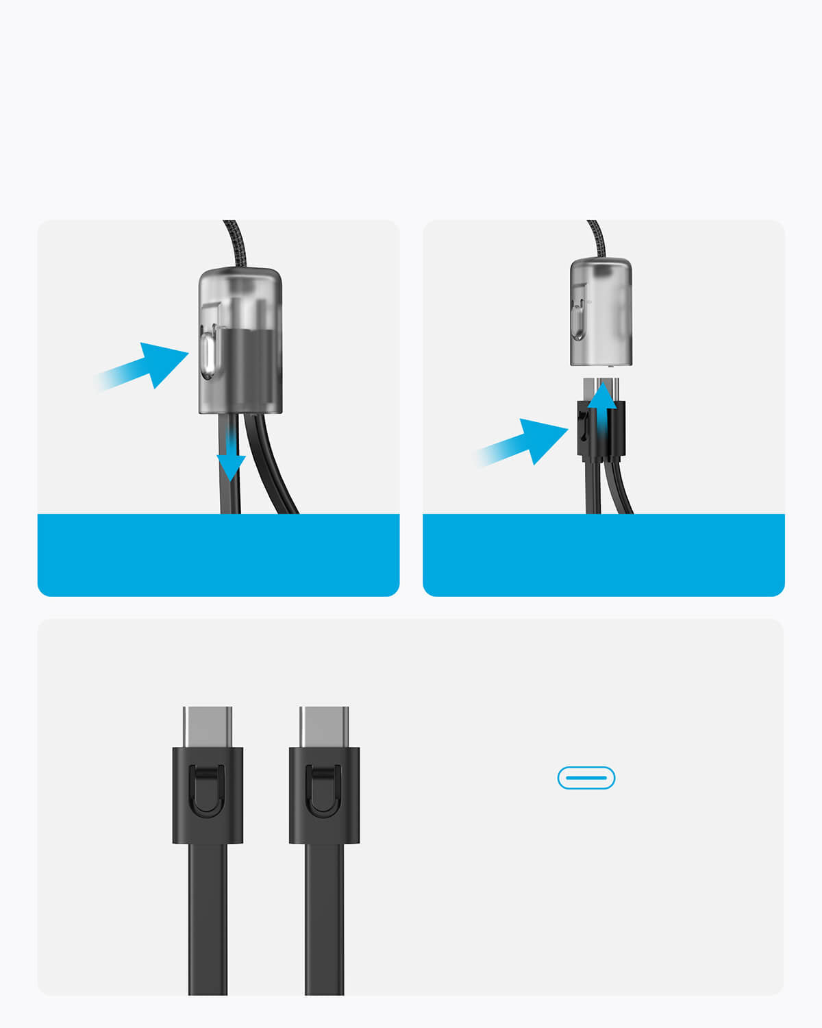 Anker Powerbank 20000 mAh, 30W s priloženim USB-C kablom, črn