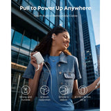 Anker Nano Power Bank 10000 mAh, 45W z vgrajenim USB-C kablom, bel