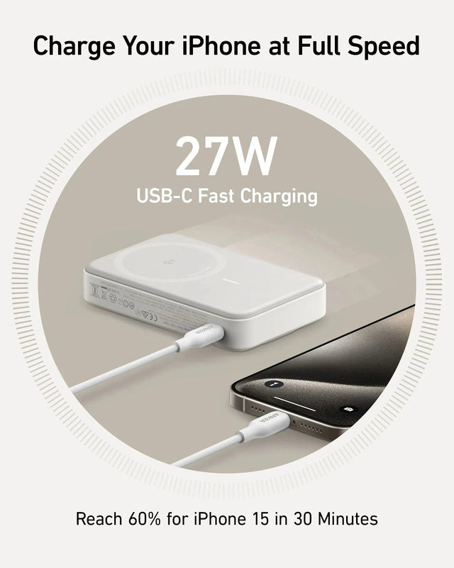Anker MagGo 633 10k powerbank, bel