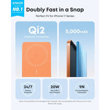 Anker Nano Power Bank 5000 mAh Slim, oranžen