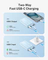 Anker Zolo Powerbank 20000 mAh, 30W z vgrajenim kablom USB-C, črn