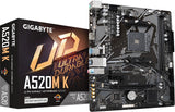 GIGABYTE A520M K, DDR4, SATA3, USB3.2Gen1, HDMI, AM4 mATX