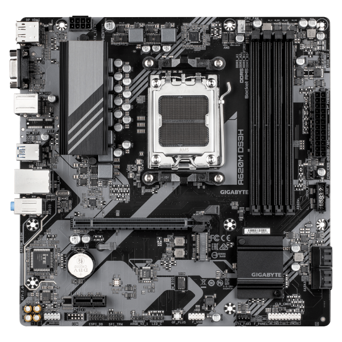 GIGABYTE A620M DS3H, DDR5, SATA3, USB3.2Gen1, DP, AM5 mATX