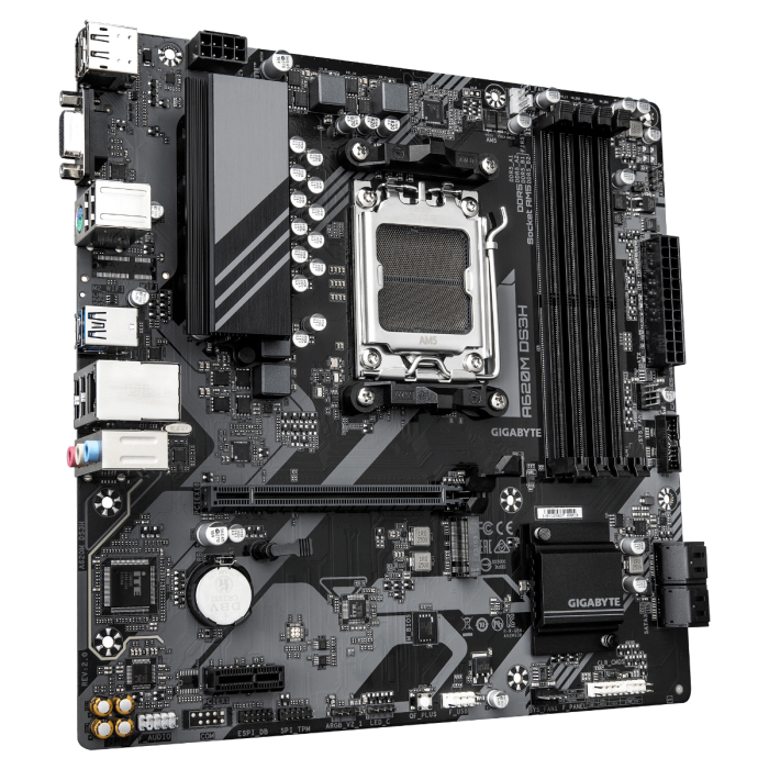 GIGABYTE A620M DS3H, DDR5, SATA3, USB3.2Gen1, DP, AM5 mATX