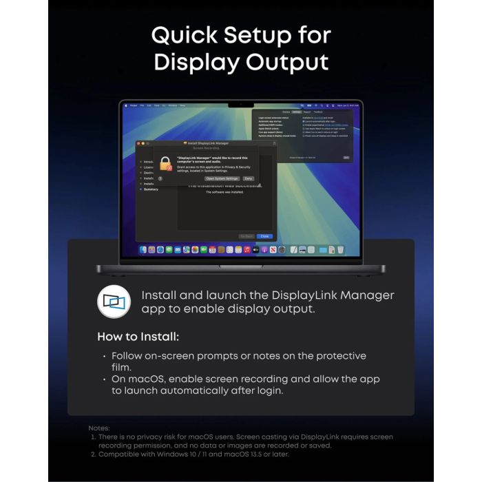 Anker Prime priklopna postaja, 14v1, Triple Display, DisplayLink