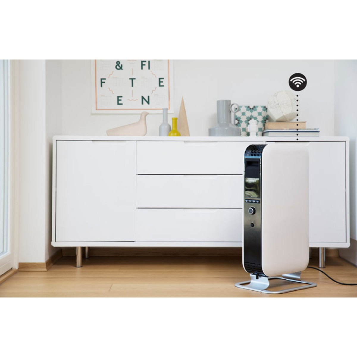 MILL oljni radiator Wi-Fi 2000W bel jeklo OIL2000WIFI3