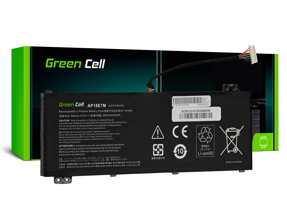 Green Cell AP18E7M AP18E8M baterija za Acer Nitro 5 AN515-44 AN515-45 AN515-54 AN515-55 AN515-57 AN515-58 AN517-51 AN517-54