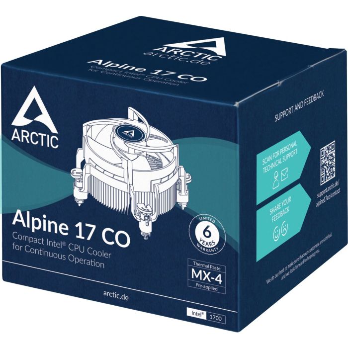 ARCTIC Alpine 17 CO, hladilnik za desktop procesorje INTEL