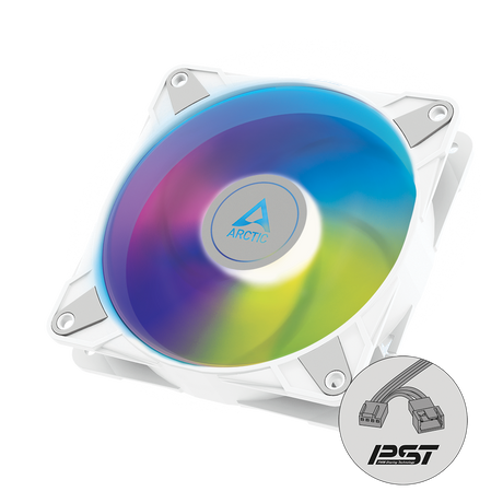 ARCTIC P12 PWM PST A-RGB 120mm 4-pin ventilator, bel