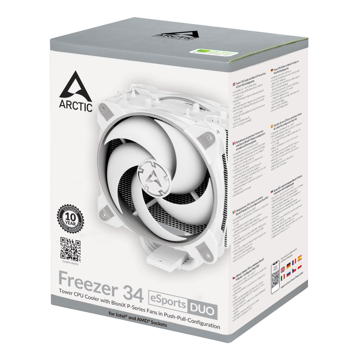 ARCTIC Freezer 34 eSports DUO WHITE, hladilnik za desktop procesorje INTEL/AMD