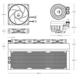 ARCTIC LIQUID FREEZER III PRO 360mm A-RGB vodno hlajenje za INTEL/AMD procesorje (bel)