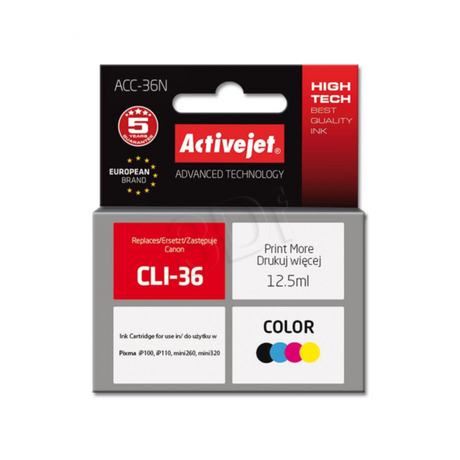 ActiveJet barvno črnilo Canon CLI-36