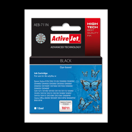 ActiveJet črno črnilo Epson T0711
