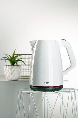 Adler grelnik vode 1,7L 2200W bel plastičen